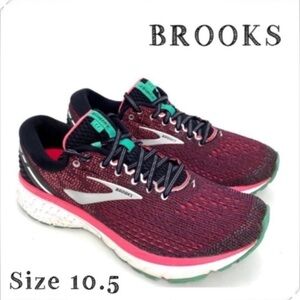 BROOKS Ghost 11 Running Workout Sneakers in Aqua Pink Size 10.5 #1202771B017
